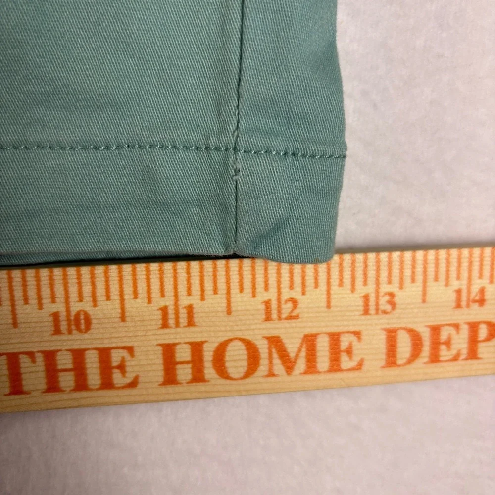 Caribbean Joe Mens Shorts Size 42 Seafoam Green Cotton Stretch Drawstring Casual